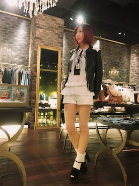 「チュニック」｜「アイテム（ブルゾン）」を使った、ENDさん（レディース・164cm）の春コーディネート