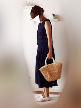 「アイテム（アンクレット）」を使った、☆NAM-i☆さん（レディース・155cm）の夏コーディネート