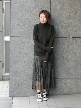 「Andersen-Andersen（アンデルセンアンデルセン）のアイテム」を使った、PRESS naitouさん（レディース・160cm）の夏コーディネート