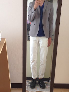 「EDIFICE（エディフィス）のアイテム（ブーツ）」を使った、小野さん（メンズ・175cm）の夏コーディネート