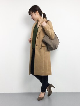 田中彩央里さん（レディース・158cm）の秋コーディネート