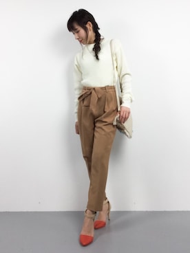 田中彩央里さん（レディース・158cm）の秋コーディネート