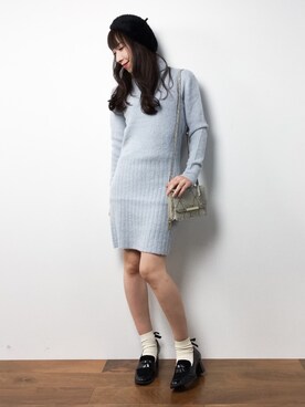 「ROYAL PARTY」｜田中彩央里さん（レディース・158cm）の冬コーディネート