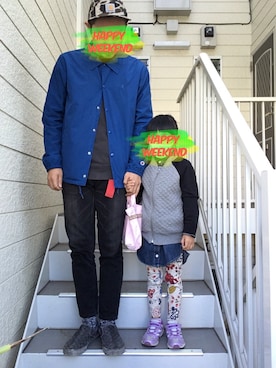 「OLD NAVY（オールドネイビー）のアイテム（スタジャン）」を使った、t.mさん（メンズ・174cm）の秋コーディネート