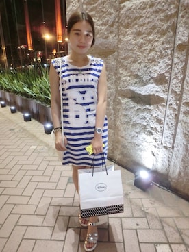 「PAUL&JOE（ポールアンドジョー）のアイテム（バッグ）」を使った、卡門さん（レディース・154cm）の夏コーディネート