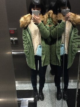 「TAIPEI」｜「アイテム（財布/小物）」を使った、ゆさん（レディース・163cm）の冬コーディネート