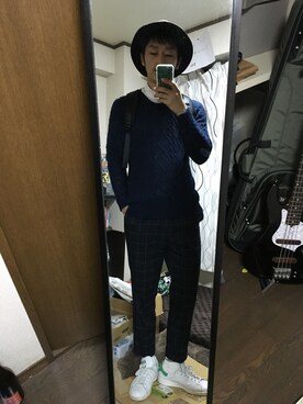 「JOURNAL STANDARD relume（ジャーナルスタンダード　レリューム）のアイテム（ハット）」を使った、koba@ordiusさん（メンズ・172cm）の秋コーディネート