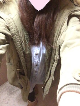 「ANAP（アナップ）のアイテム（シャツワンピース）」を使った、まーさんさん（レディース・166cm）の秋コーディネート