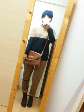 「tozooのアイテム（パンプス、ブラック系）」を使った、AYAKO☺さん（レディース・167cm）の冬コーディネート