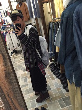 「NBA（エヌビーエー）のアイテム（キャップ）」を使った、ゆーじさん（メンズ・165cm）の春コーディネート