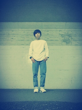 「SAINT JAMES（セントジェームス）のアイテム」を使った、まさおさん（メンズ・167cm）の秋コーディネート