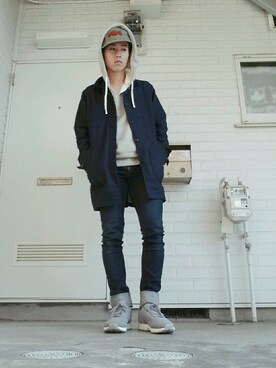 「フード」｜まさおさん（メンズ・167cm）の秋コーディネート
