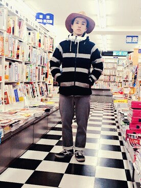 「HELLY HANSEN（ヘリーハンセン）のアイテム（その他アウター）」を使った、まさおさん（メンズ・167cm）の冬コーディネート