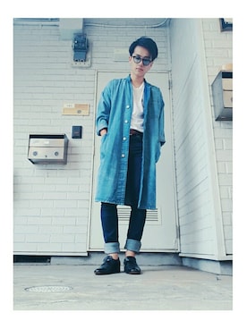 「jouetie（ジュエティ）のアイテム（ジャケット/アウター）」を使った、まさおさん（メンズ・168cm）の春コーディネート