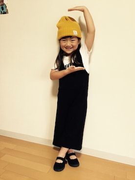 「ラブ＆ピース2016」｜「アイテム（サロペット/オーバーオール）」を使った、AyaJunさん（キッズ・100cm）の秋コーディネート
