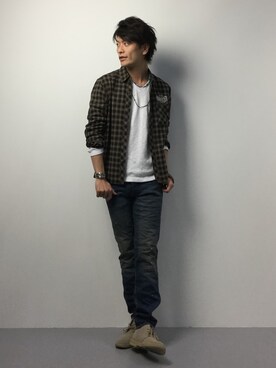 中嶋時男さん（メンズ・182cm）の冬コーディネート