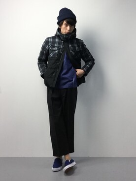 中嶋時男さん（メンズ・183cm）の冬コーディネート