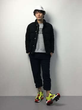 「TRANS CONTINENTS（トランスコンチネンツ）のアイテム（ブルゾン）」を使った、中嶋時男さん（メンズ・183cm）の冬コーディネート