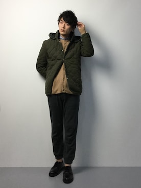 中嶋時男さん（メンズ・183cm）の冬コーディネート