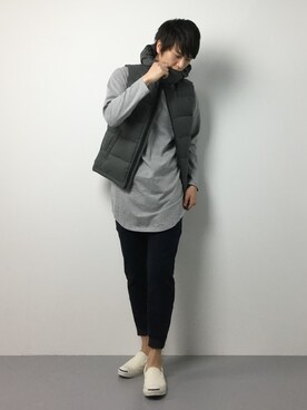 中嶋時男さん(メンズ・183cm)の冬コーディネート