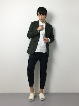 中嶋時男さん（メンズ・183cm）の冬コーディネート