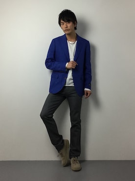 中嶋時男さん（メンズ・183cm）の冬コーディネート