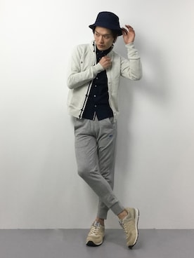 「Blue Standard （ブルースタンダード）のアイテム」を使った、中嶋時男さん（メンズ・183cm）の冬コーディネート