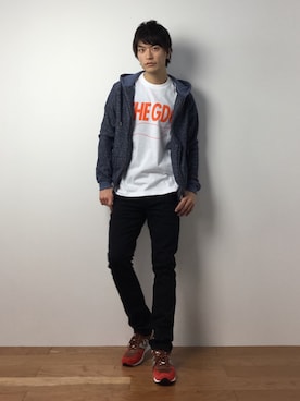 中嶋時男さん（メンズ・183cm）の冬コーディネート