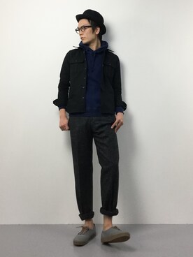 中嶋時男さん（メンズ・183cm）の冬コーディネート