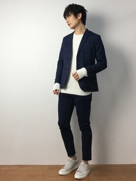 中嶋時男さん（メンズ・183cm）の冬コーディネート