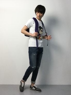 中嶋時男さん（メンズ・183cm）の冬コーディネート