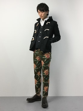 「Journal Standard TRISECT（トライセクト）のアイテム（スウェット）」を使った、中嶋時男さん（メンズ・183cm）の冬コーディネート
