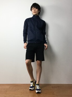 「SEVENDAYS=SUNDAY（セブンデイズサンデイ）のアイテム（シューズ）」を使った、中嶋時男さん（メンズ・183cm）の冬コーディネート