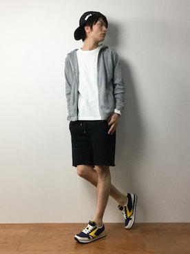 「SEVENDAYS=SUNDAY（セブンデイズサンデイ）のアイテム（帽子）」を使った、中嶋時男さん（メンズ・183cm）の冬コーディネート