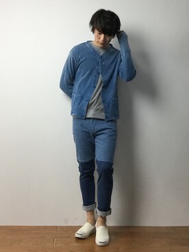 中嶋時男さん（メンズ・183cm）の冬コーディネート