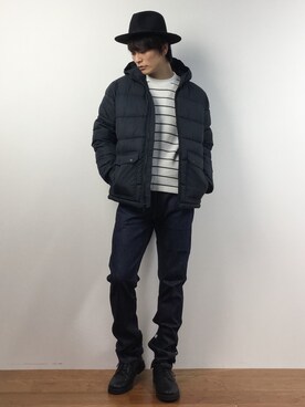 「NIXON（ニクソン）のアイテム（ジャケット/アウター）」を使った、中嶋時男さん（メンズ・183cm）の春コーディネート