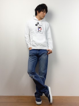 「TETE HOMME（テットオム）のアイテム（シューズ）」を使った、中嶋時男さん（メンズ・183cm）の春コーディネート