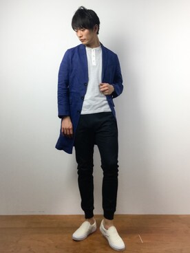 中嶋時男さん（メンズ・183cm）の春コーディネート