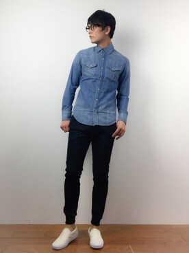 中嶋時男さん（メンズ・183cm）の春コーディネート