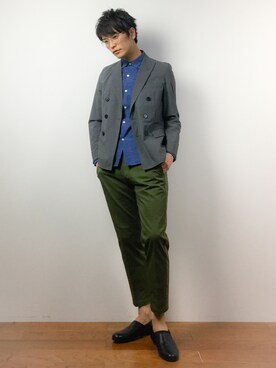 中嶋時男さん(メンズ・183cm)の春コーディネート