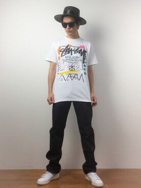 中嶋時男さん(メンズ・183cm)の春コーディネート