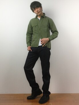 中嶋時男さん(メンズ・183cm)の春コーディネート