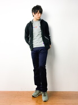 「LB/S （エルビーエス）のアイテム」を使った、中嶋時男さん（メンズ・183cm）の春コーディネート
