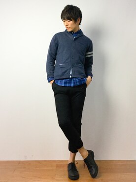 「LB/S （エルビーエス）のアイテム」を使った、中嶋時男さん（メンズ・183cm）の春コーディネート
