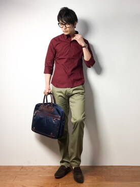 中嶋時男さん(メンズ・183cm)の春コーディネート