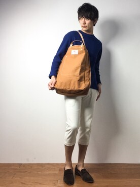 中嶋時男さん(メンズ・183cm)の春コーディネート