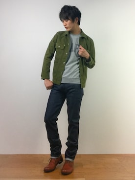 「JOURNAL STANDARD relume（ジャーナルスタンダード　レリューム）のアイテム（カバーオール）」を使った、中嶋時男さん（メンズ・183cm）の春コーディネート