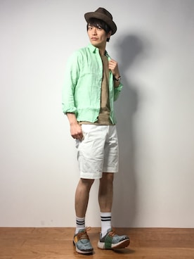 中嶋時男さん（メンズ・183cm）の春コーディネート