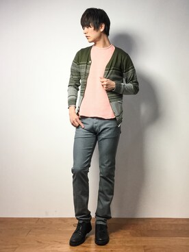 中嶋時男さん（メンズ・183cm）の春コーディネート