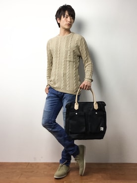 中嶋時男さん(メンズ・183cm)の春コーディネート